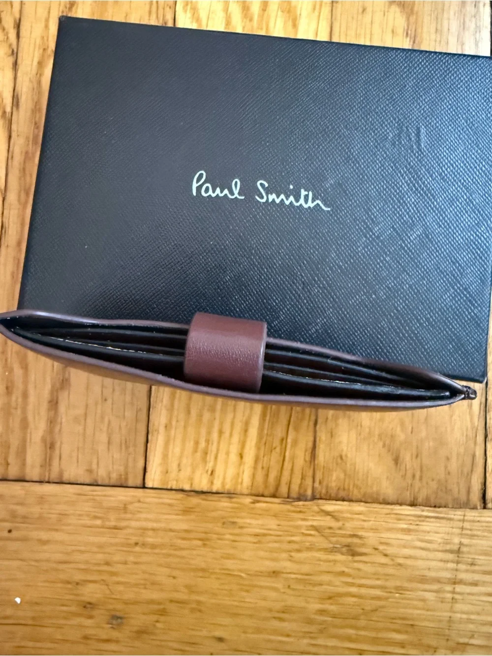 Paul Smith Leather Credit card Holder With ‘Signature Stripe’ Pull Out